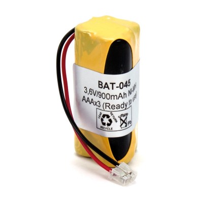 Pack de Baterías de reemplazo 3,6V/900mAh NI-MH - AAA X 3 Tresbolillo