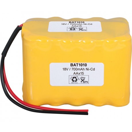 Pack de Batería de reemplazo 18V/1000mAh Ni-CD - AA X 15 Flasco