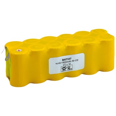 Pack de Batería de reemplazo 14.4V/2000mAh Ni-CD - SCCD2000 X 12, Flasco