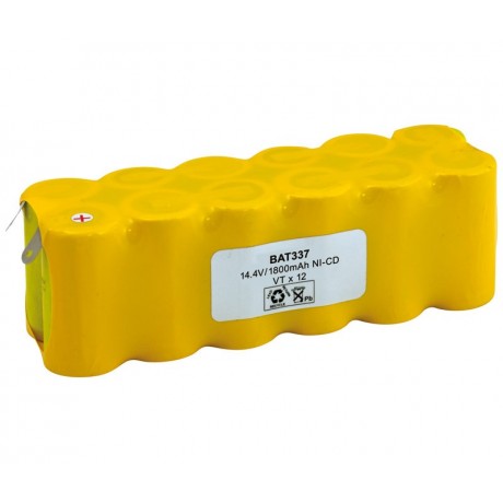 Pack de Batería de reemplazo 14.4V/2000mAh Ni-CD - SCCD2000 X 12, Flasco