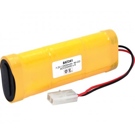 Pack de Batería de 7.2V/2400mAh Ni-CD - SCCD2400 x 6, Racing Pack, conector macho Tamiya