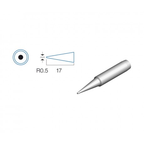 Punta redonda de 0.5mm para soldador HRV6152/3/4 - 5SS-200-IRON  -  5SI-216N-B