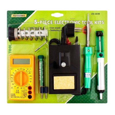 Kit de soldadura, herramientas y multímetro para estudiantes FP I/FP II - ZD-303B-HRV7573