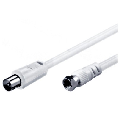 Cable de antena Macho TV 9,5mm a F macho 1,5m de Nimo - WIR1235