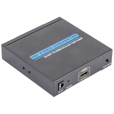 Convertidor SCART a HDMI, 1080P 60Hz 720P 60Hz Convertidor de vídeo HD  SCART a HD adaptador multimedia, convertidor SCART Cable de conexión de  video