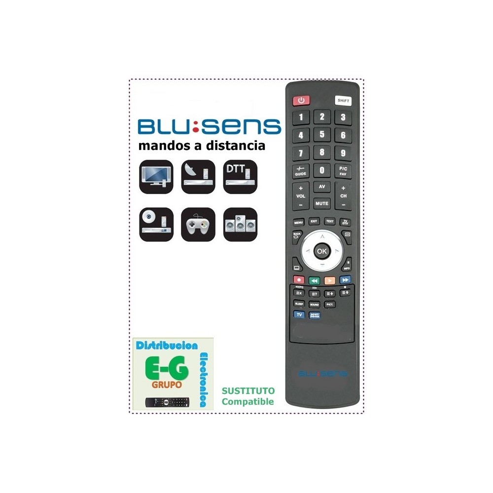 Mando a Distancia sustituto para televisor BLU:SENS H94PVR19PSP Lot.  1091199, , Mandos a Distancia descatalogados TV, LCD, LED