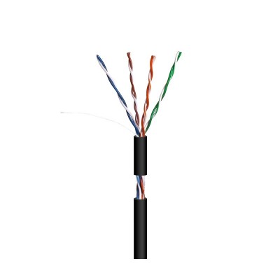 Cable para Datos UTP Cat.5e AWG24 exterior rígido 100m, Bobina en caja - WIR9045