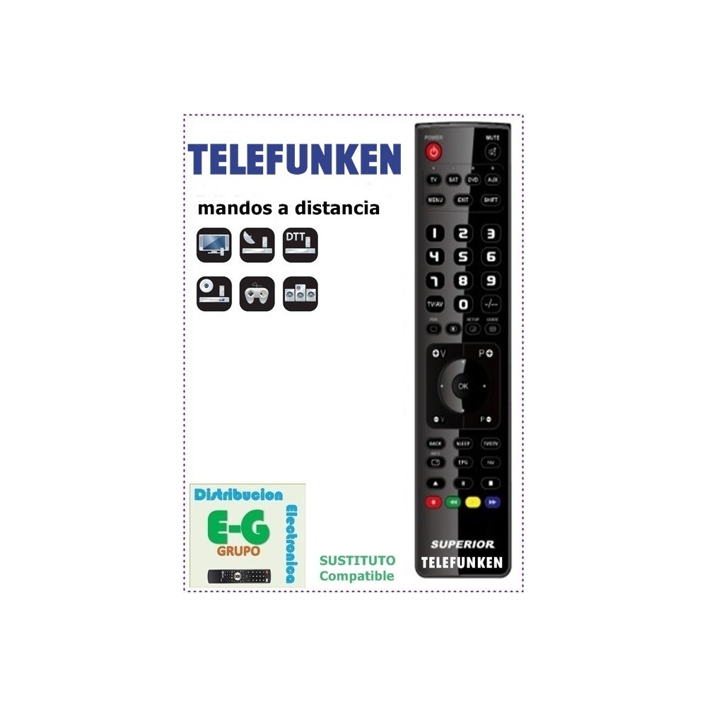 Mando para TD Systems, Telefunken, Ansonic, RC4865