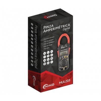 Pinza amperimétrica multifunción 600A CA/CC CAT.II 600V