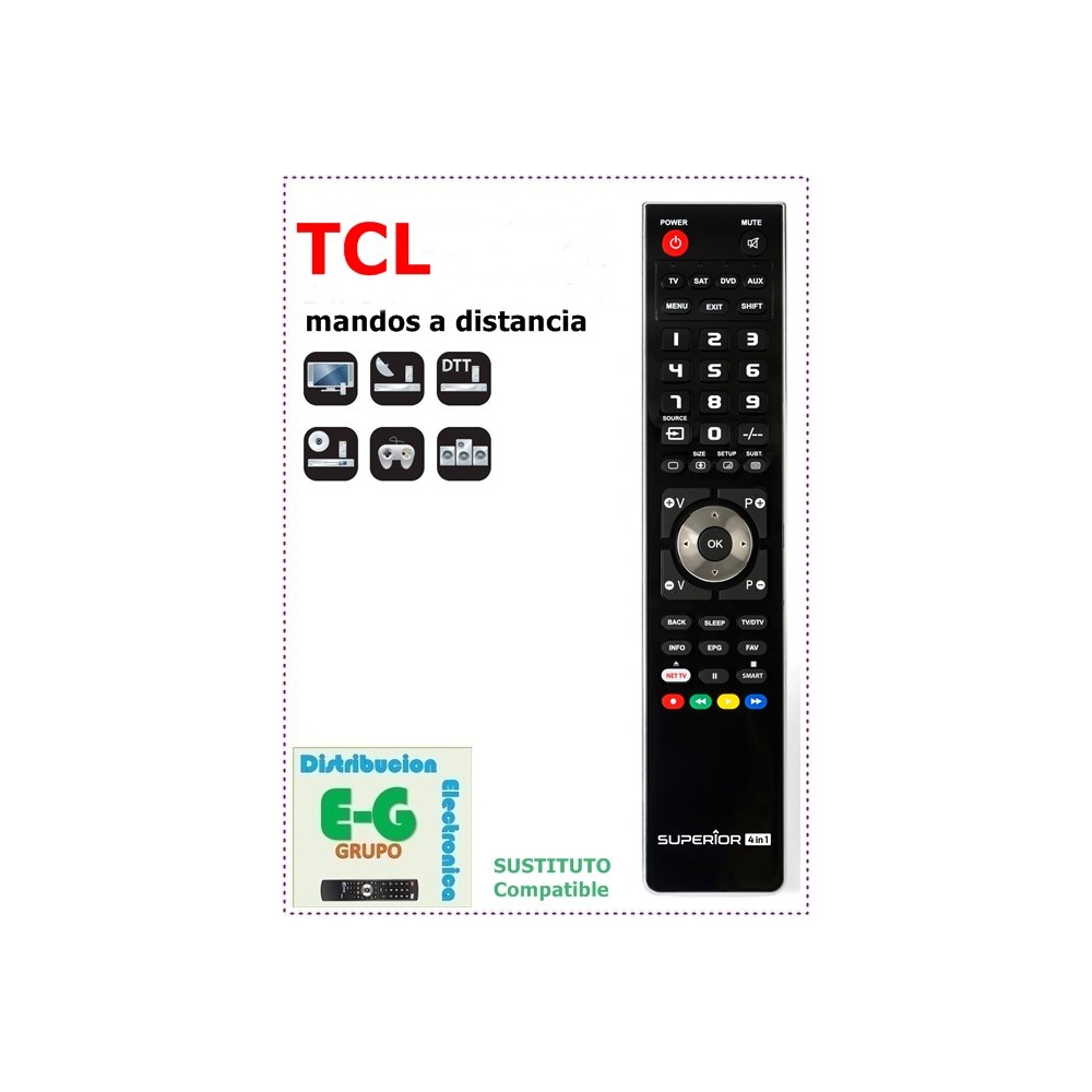 TCL RC802V FNR1 - mando a distancia original con control de voz