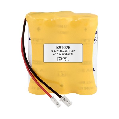 Pack de Baterías de reemplazo 3.6V/940mAh Ni-CD - AA/RC6 X 3, Conector