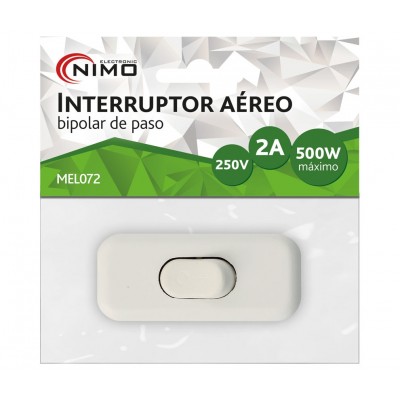 Interruptor unipolar de paso 2.5A/250V (3 unidades)