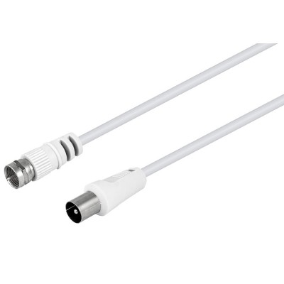 Cable de antena Macho TV 9,5mm a F macho 1,5m de Nimo - WIR1235