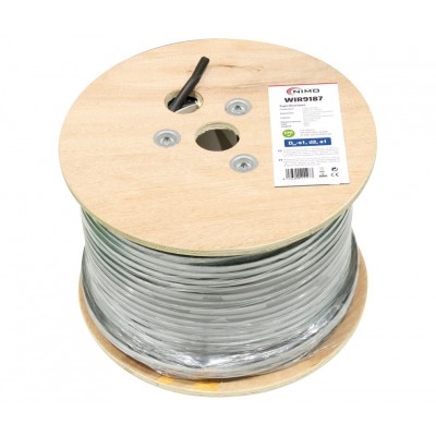 Cable para energía solar Cu-Sn 10,0mm² XLPE LSZH Negro 100m