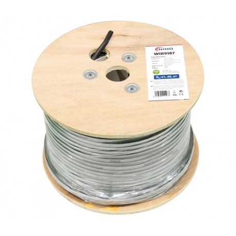 Cable para energía solar Cu-Sn 10,0mm² XLPE LSZH Negro 100m