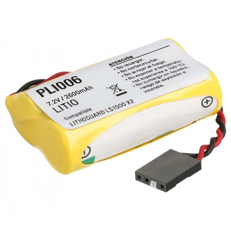 LS14500 X2 Pack de pilas de Litio 7,2V/2600mAh, Conector