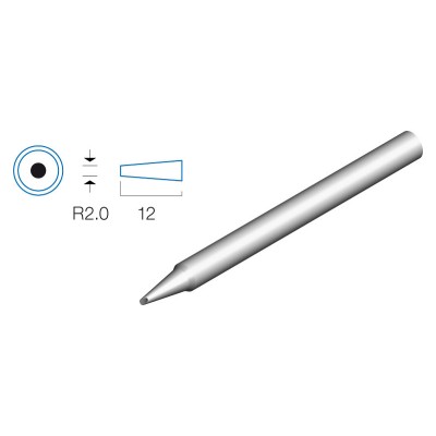 HRV8204P02 - Punta redonda para soldadores HRV8204, ZD737 (5 unidades)