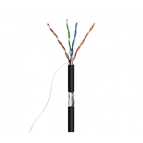 Cable para Datos FTP CCA Cat.5e exterior rígido 1000m, Carrete madera - WIR9116