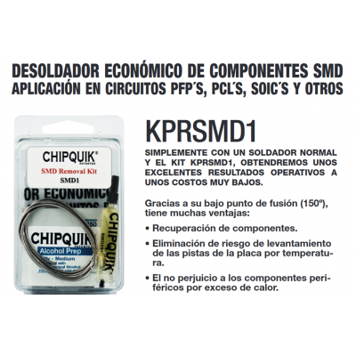 Kit para desoldadura de componentes SMD KPRSMD1