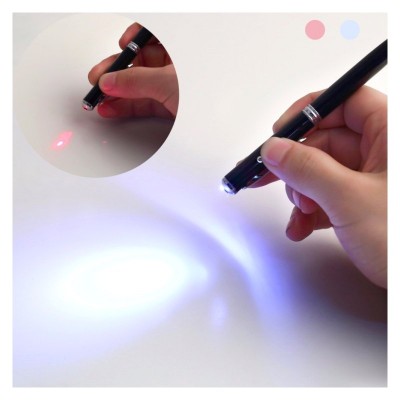 Puntero Stylus COOL Universal Laser Plateado Blanco