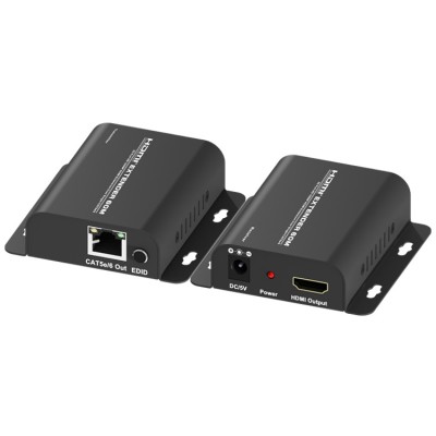 KIT Conversor HDMI V2.0 4K a LAN CAT6 60M con EDI (KIT EMISOR /RECEPTOR) - VT505