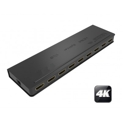 HDMI Divisor / SPLITTER 4K 1X8 (1 Entrada a 8 Salidas) HDCP - HE108