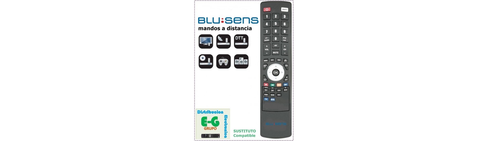 MANDO A DISTANCIA TELEVISION BLUSENS, TELEVISOR Y TV BLUSENS